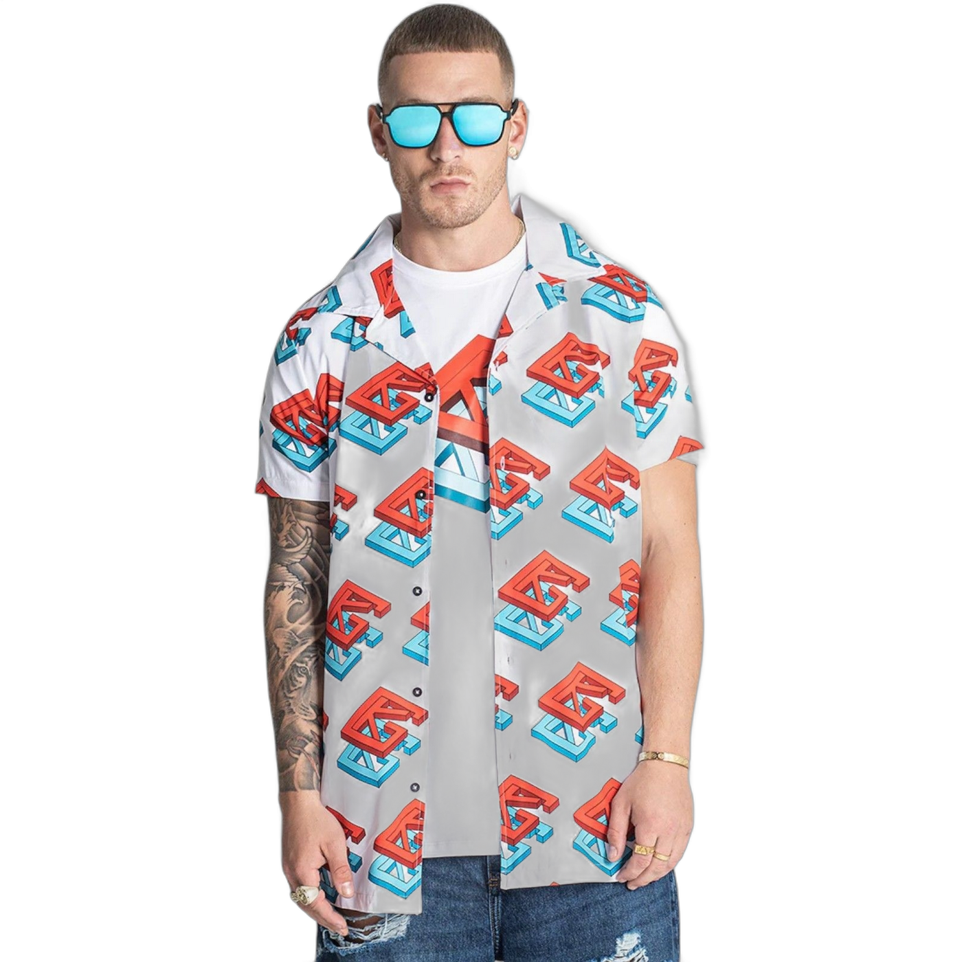 Camisa Gianni Kavanagh Hawaiana Eco Multicolor