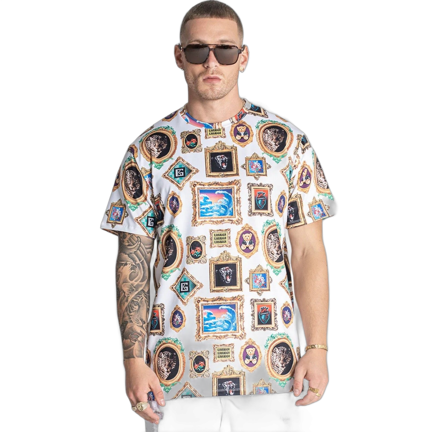 Camiseta Gianni Kavanagh Hawaiana Memory Multicolor