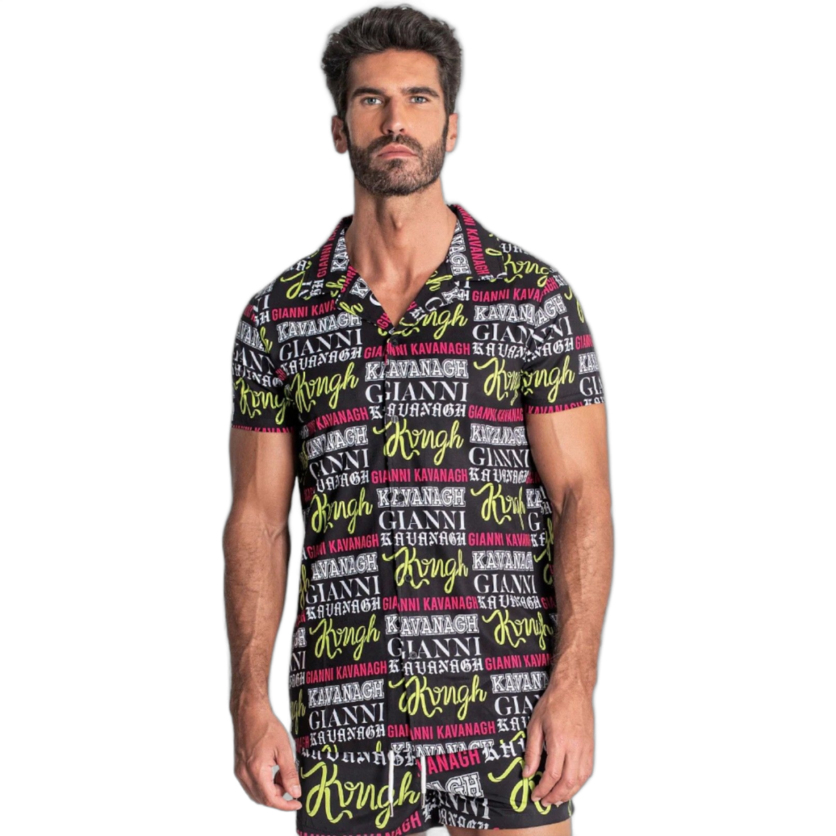 Camisa Gianni Kavanagh Hawaiana Translation Multicolor