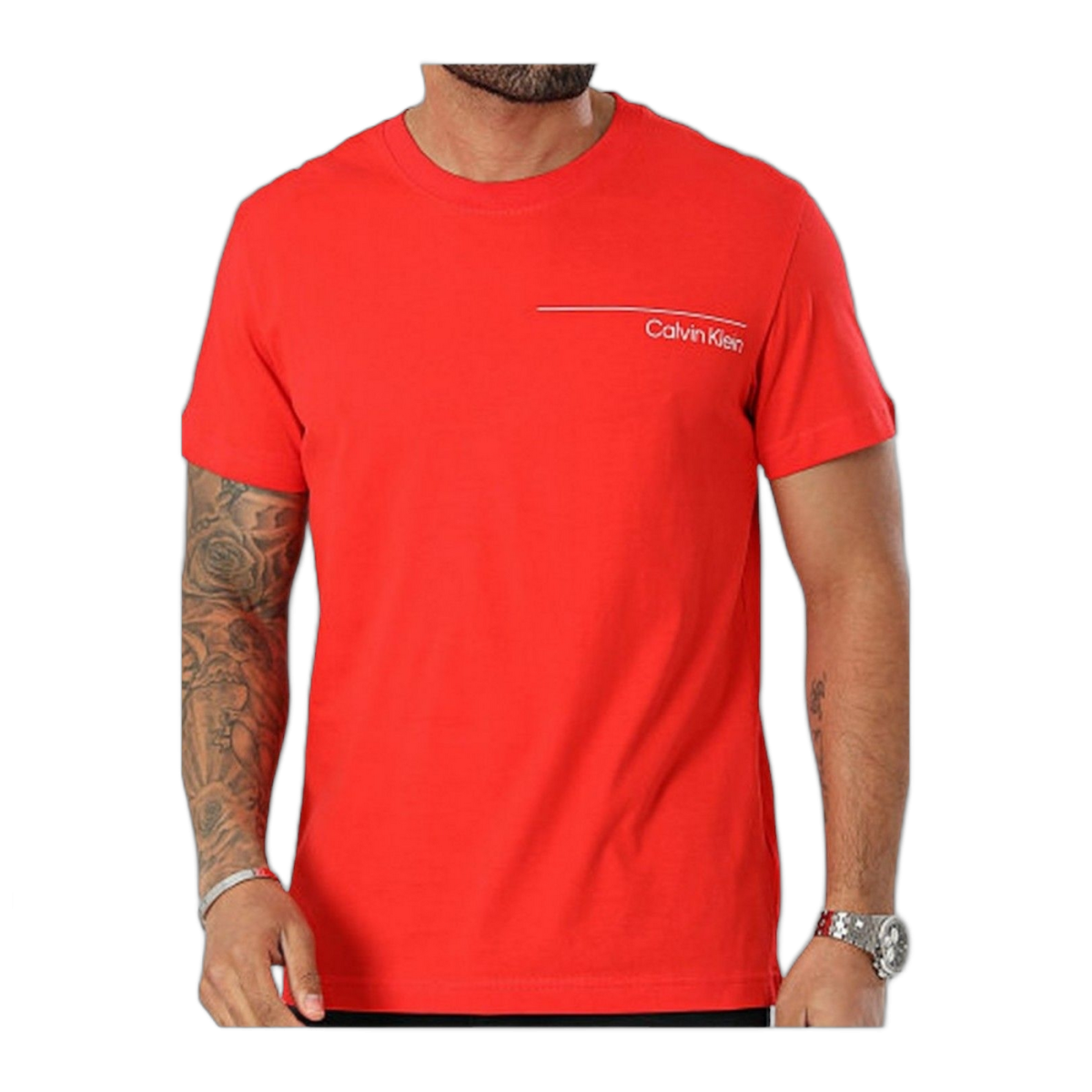 Camiseta Calvin Klein Basic Line Rojo