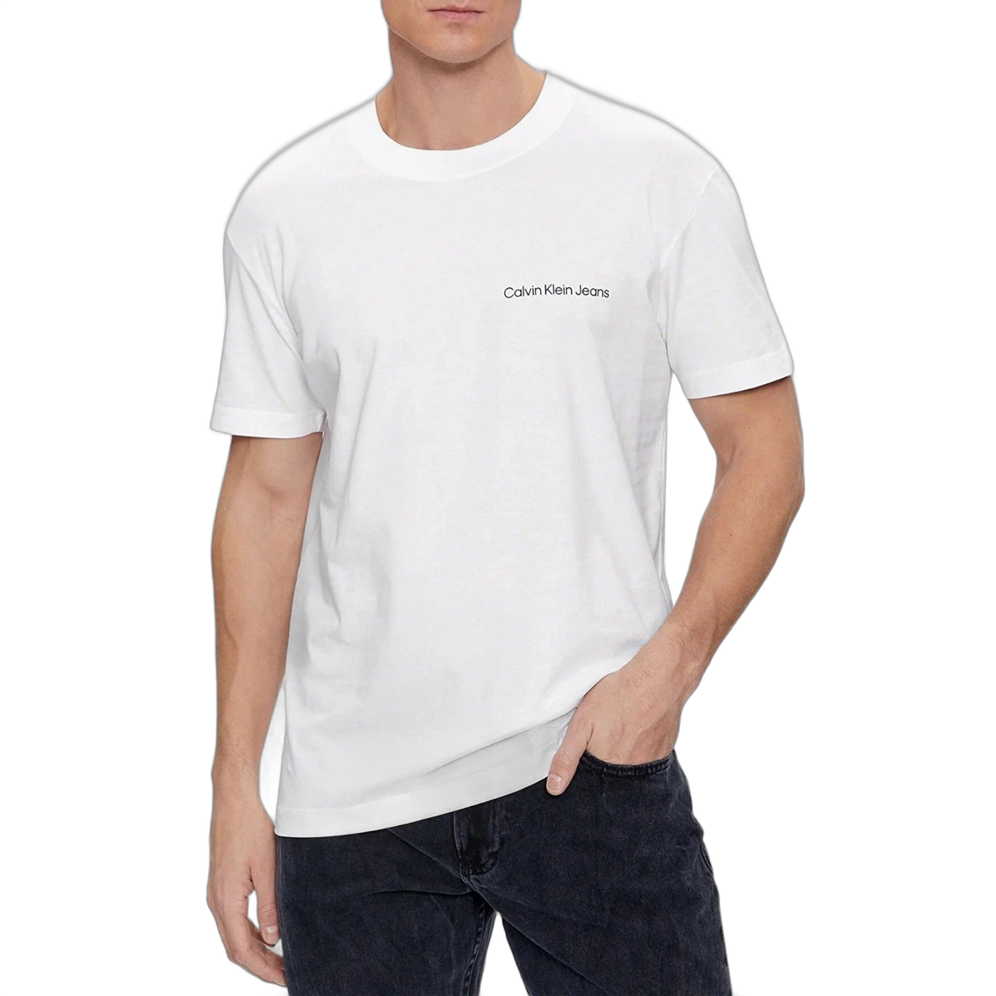 Camiseta Calvin Klein Jeans Basica Blanco