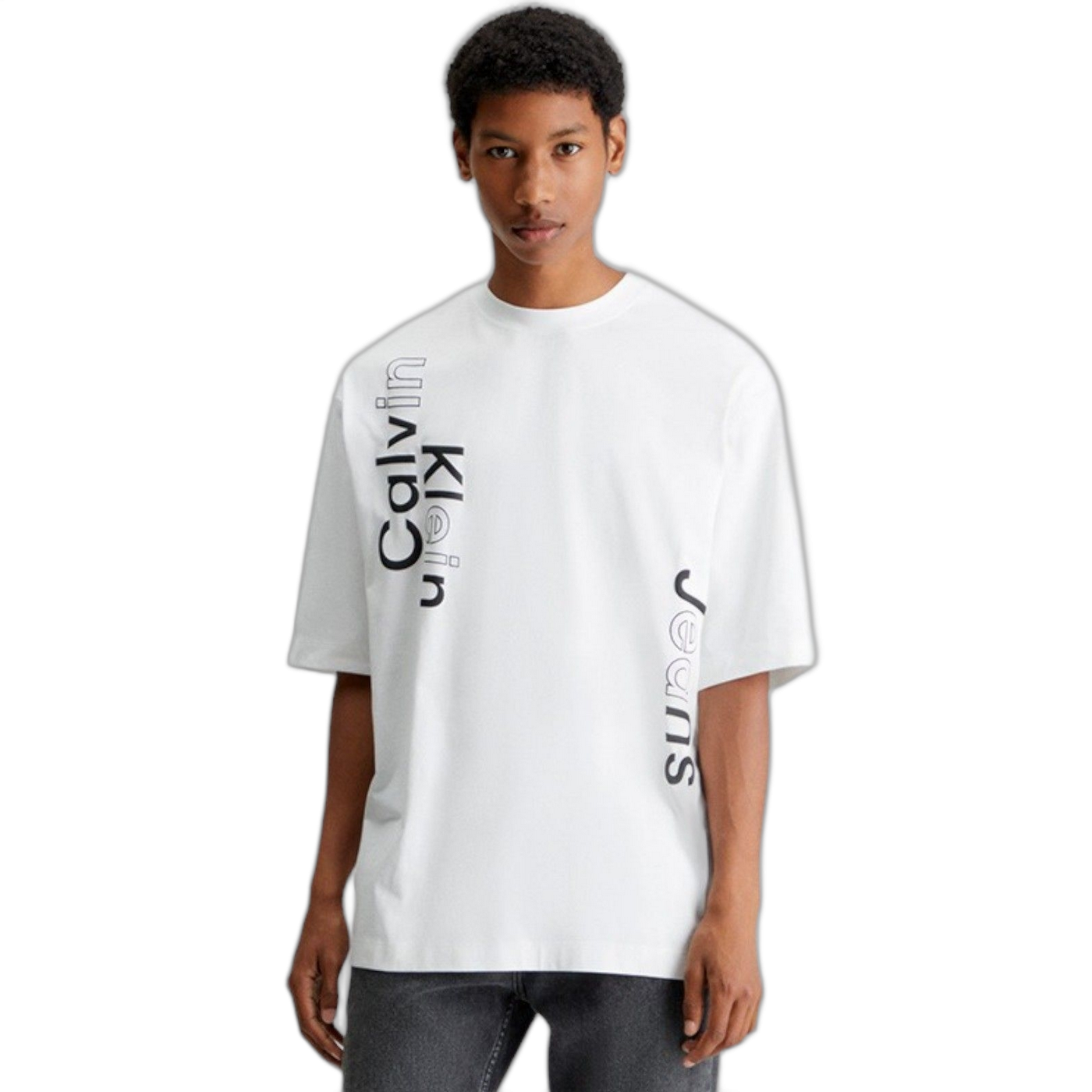 Camiseta Calvin Klein Bloque Grafico Blanco