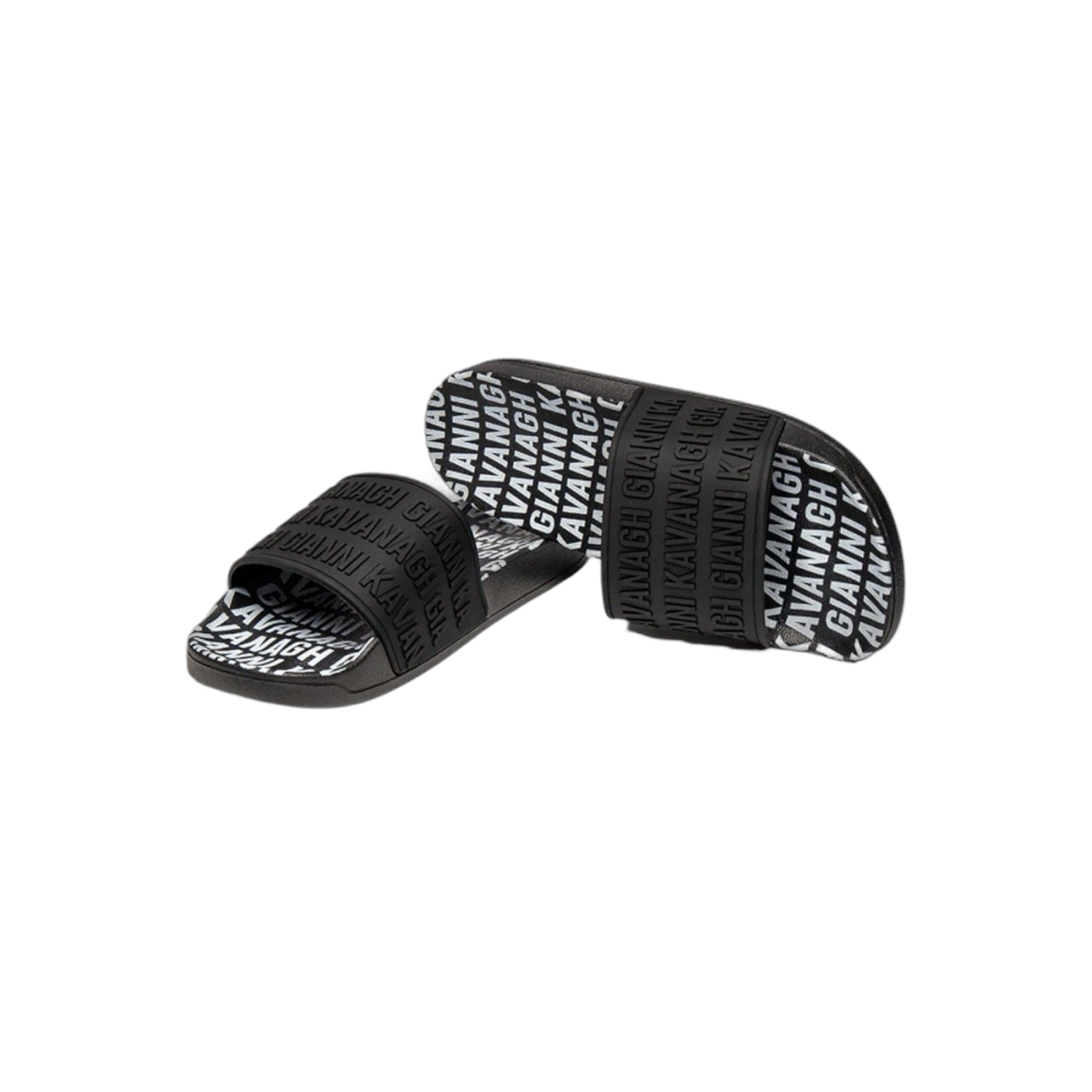 Chanclas Gianni Kavanagh Scroll Slider Negro y Blanco