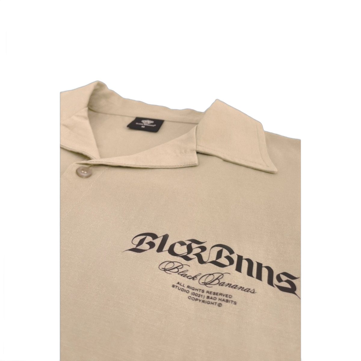 Camisa Black Bananas Goth Relax Blanco Arena Beige Black Bananas | Camisas y Polos  - Estilo urbano premium 2