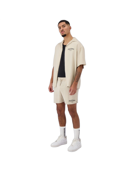 Camisa Black Bananas Goth Relax Blanco Arena Beige Black Bananas | Camisas y Polos  - Estilo urbano premium
