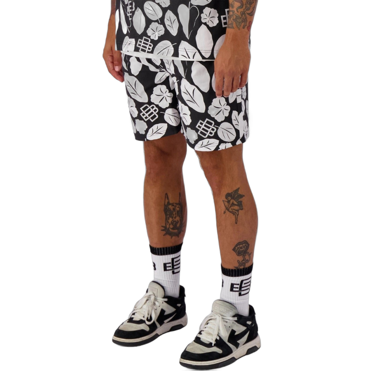 Short Black Bananas Bohemian Culote Negro y Blanco Black Bananas | Short  - Estilo urbano premium