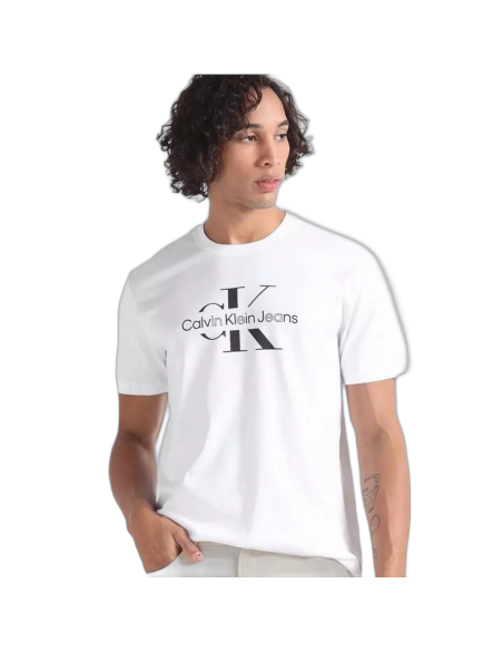 Camiseta Calvin Klein Monogrmaam Basic Frontal Blanco Calvin Klein | Camisetas  - Estilo urbano premium