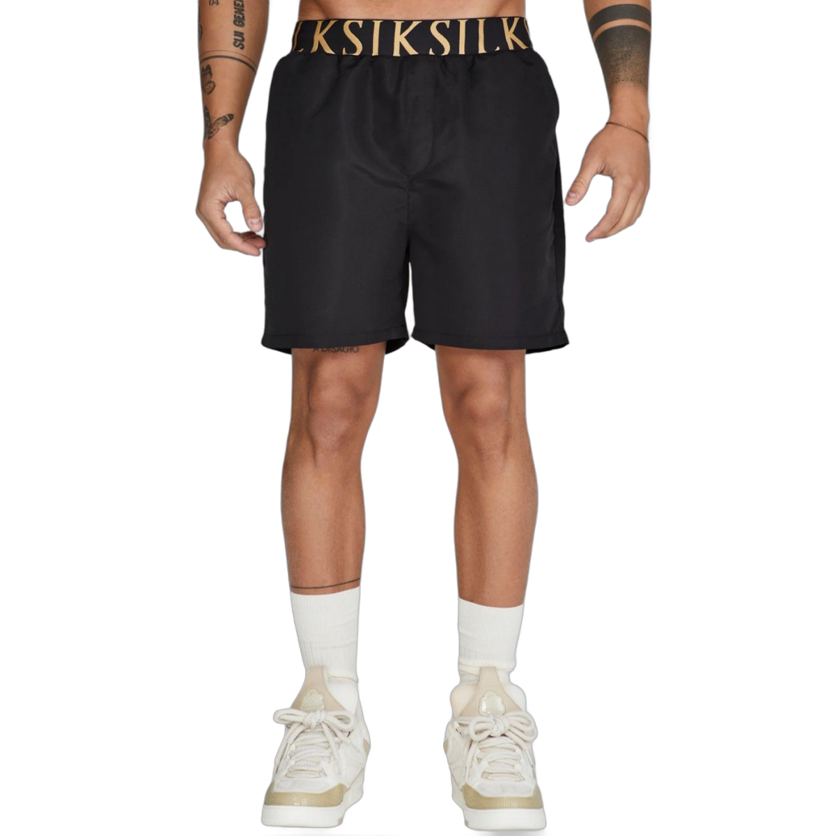 Bañador SikSilk Cintura Elastica de Natacion Negro