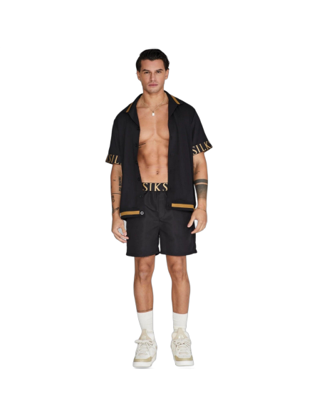 Camisa SikSilk Dynamic Bowling Negro