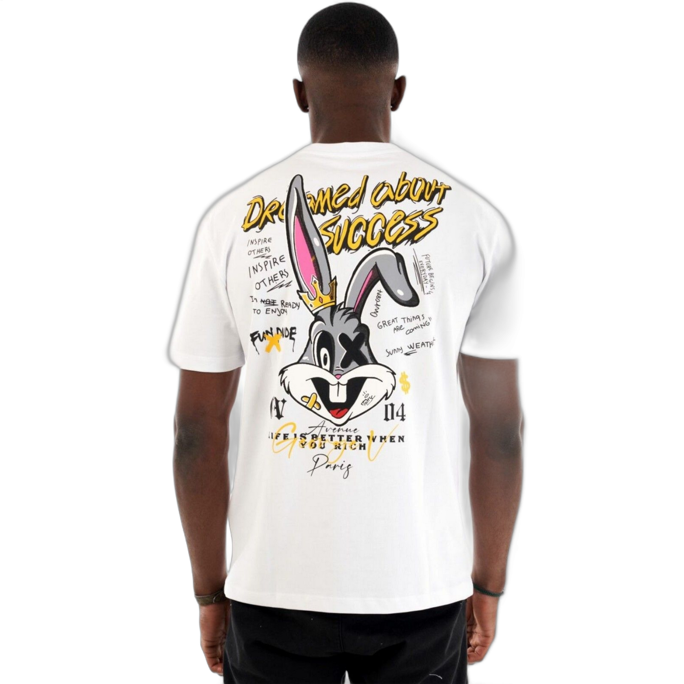 Camiseta George V Paris King Bunny Blanco