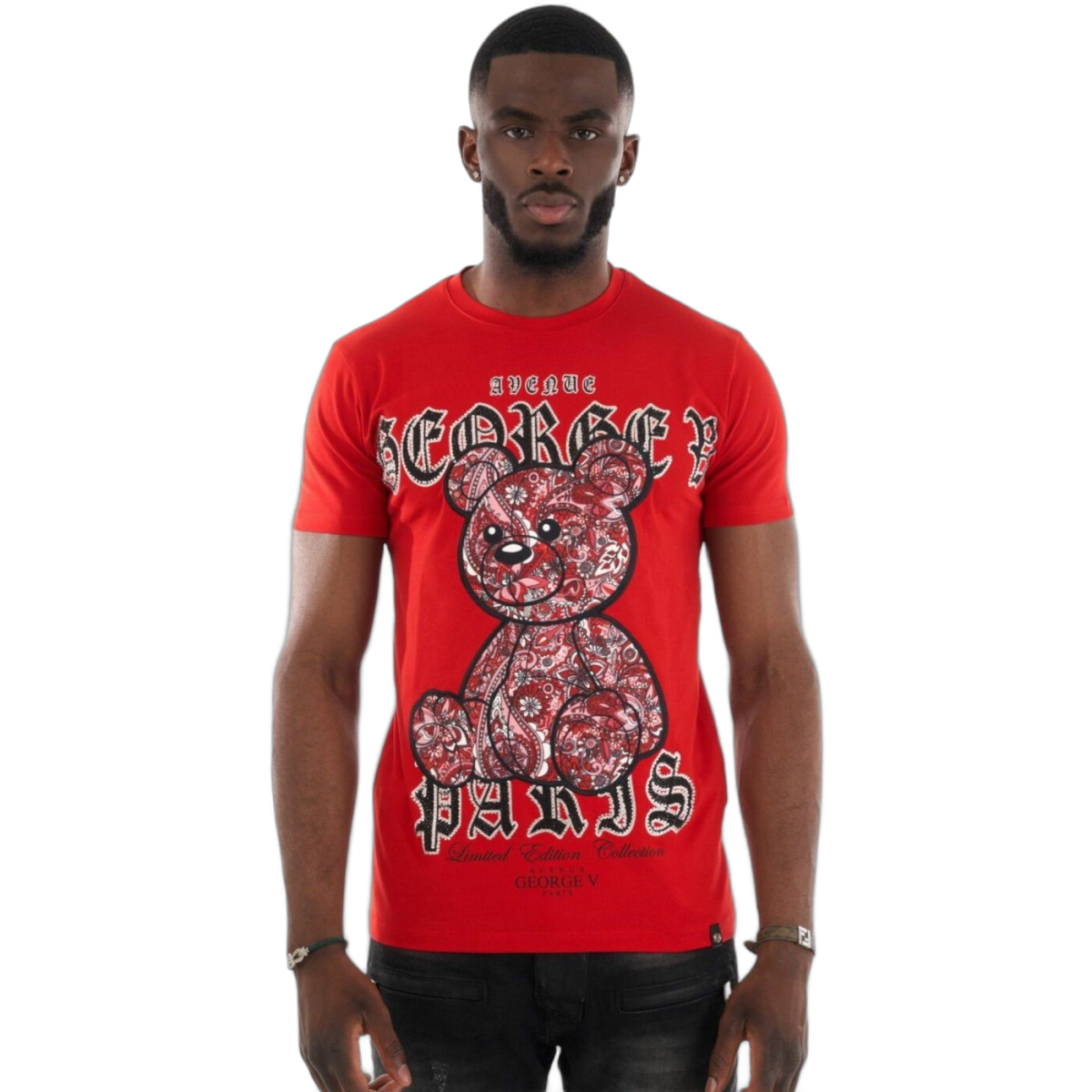 Camiseta George V Paris Edicion Limitada Avenue Rojo