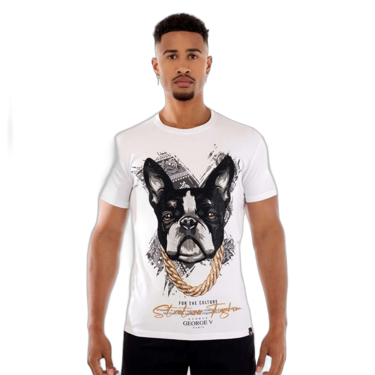 Camiseta George V Paris Chainz Blanca