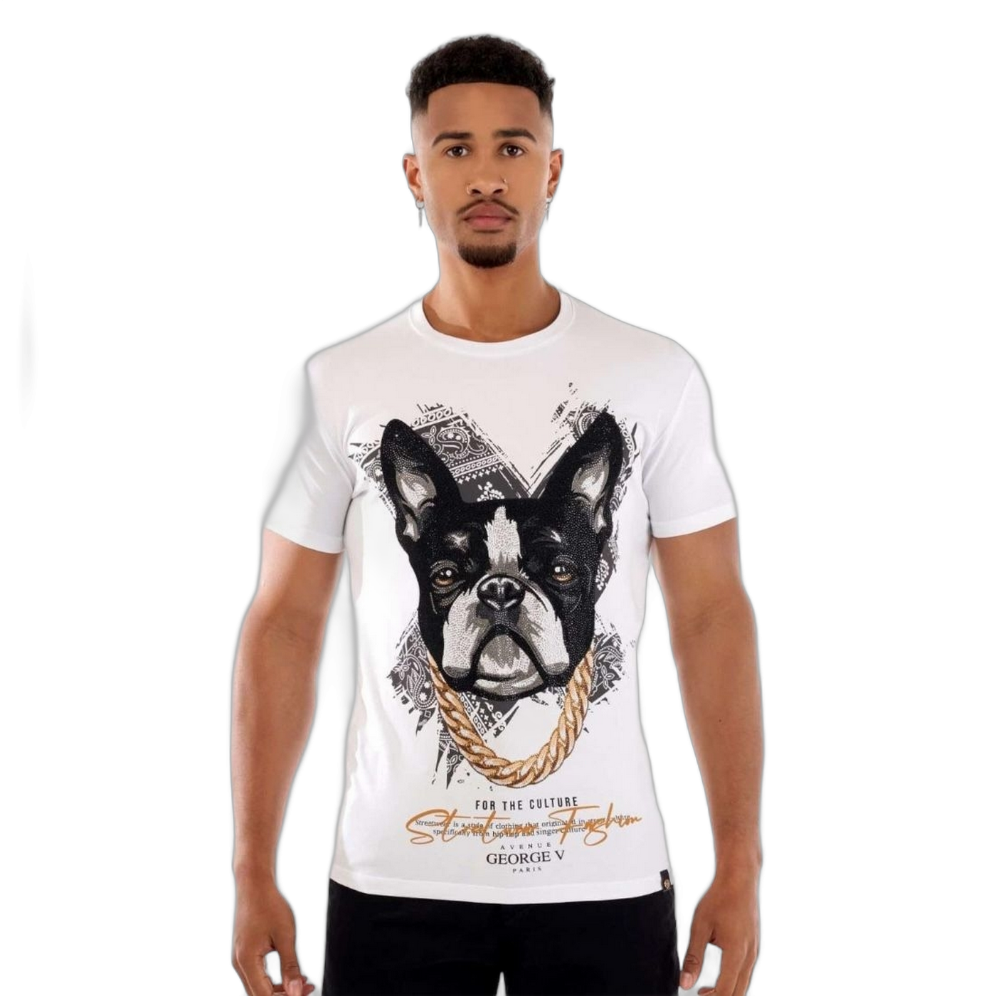 Camiseta George V Paris Chainz Blanca