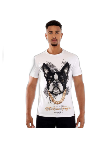 Camiseta George V Paris Chainz Blanca Camiseta George V Paris Chainz Blanca