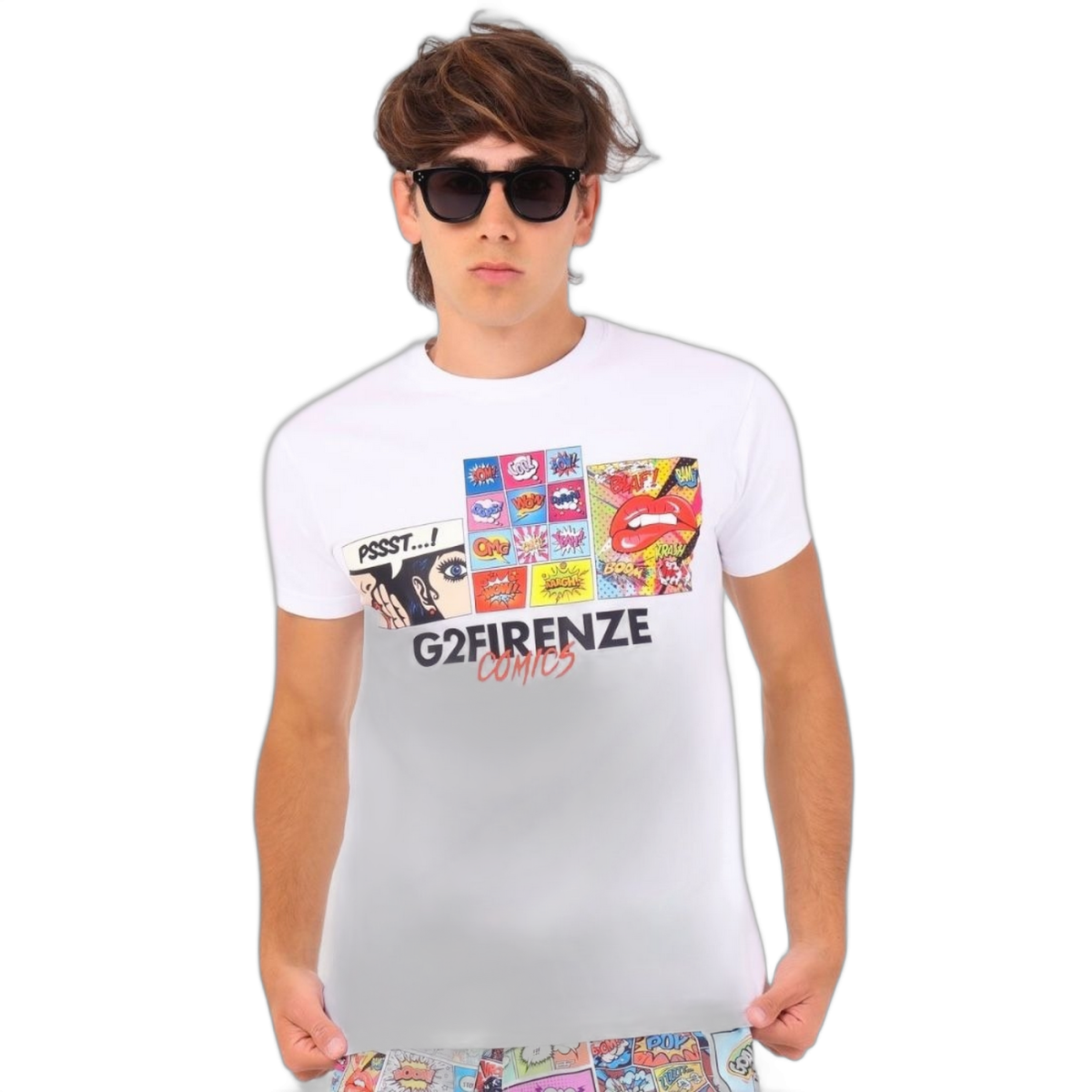 Camiseta G2 Firenze Blanca Comic Basic