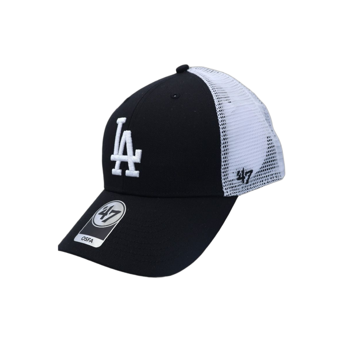 Gorra 47 Brand MLB Los Angeles Dodgers Negra y Blanca