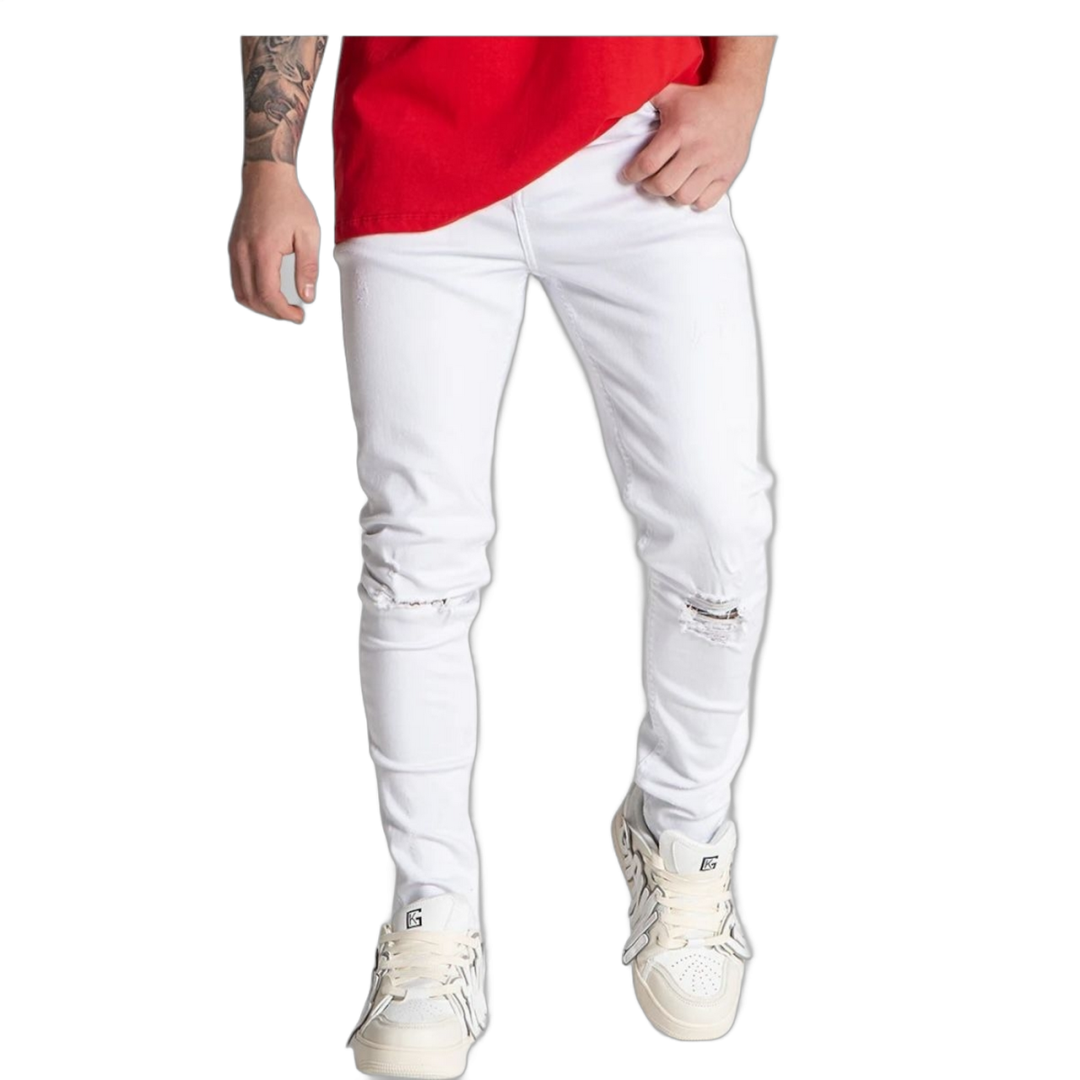 Jeans Gianni Kavanagh Core Ripped Blancos