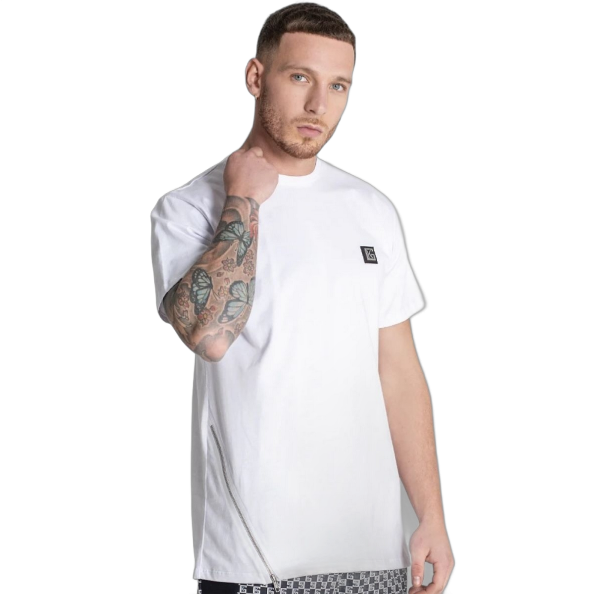 Camiseta Gianni Kavanagh con Cremallera Blanca