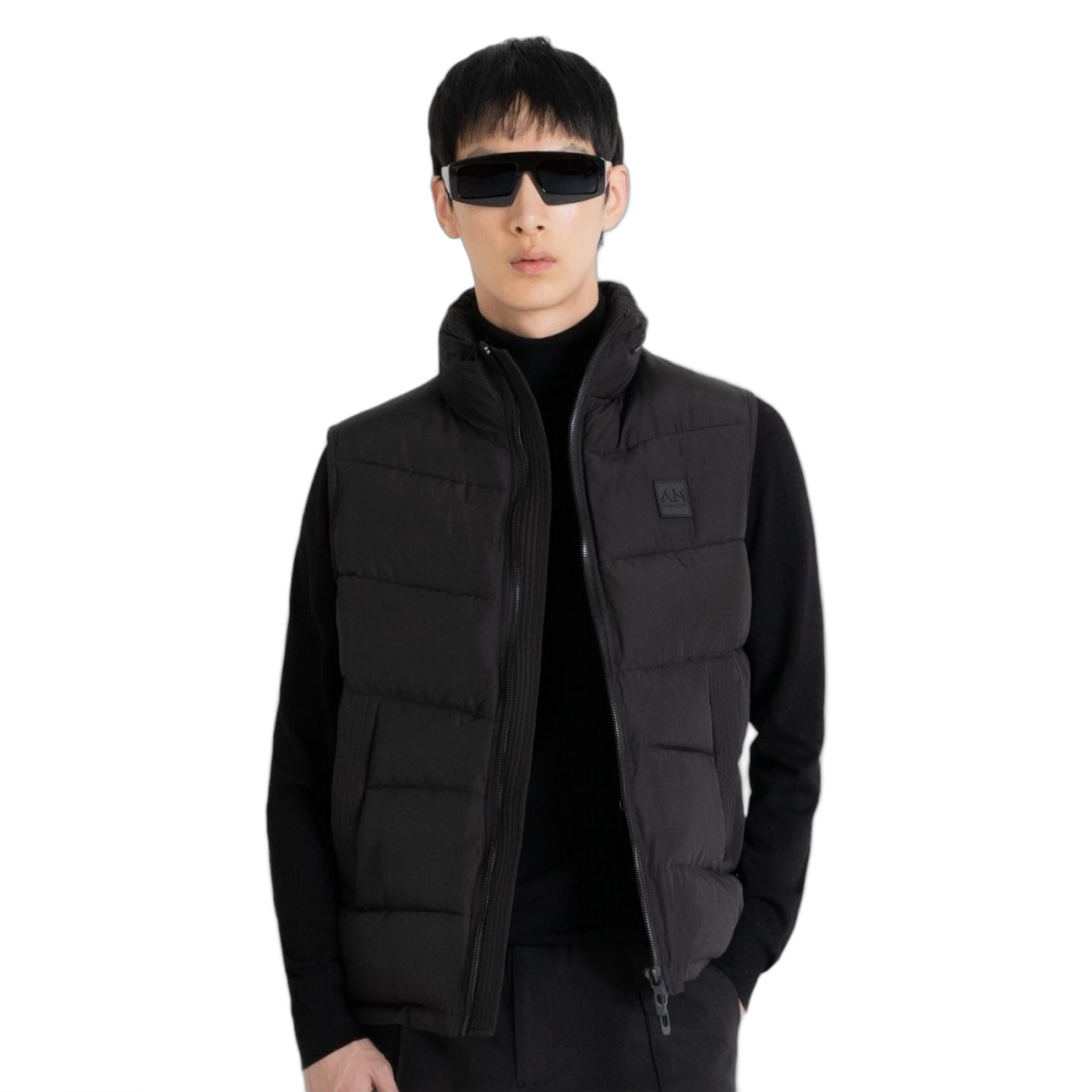 Chaqueta Sin Magas Antony Morato Negro Regular Fit con Relleno