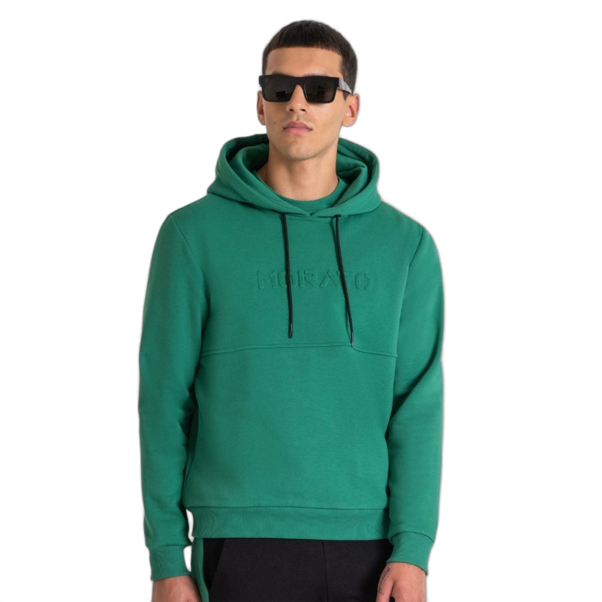 Sudadera con Capucha Antony Morato Verde Relaxed Fit Fabric