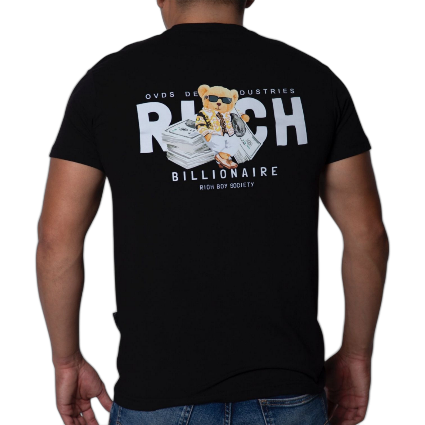 Camiseta OVDS Osito Rich Negra