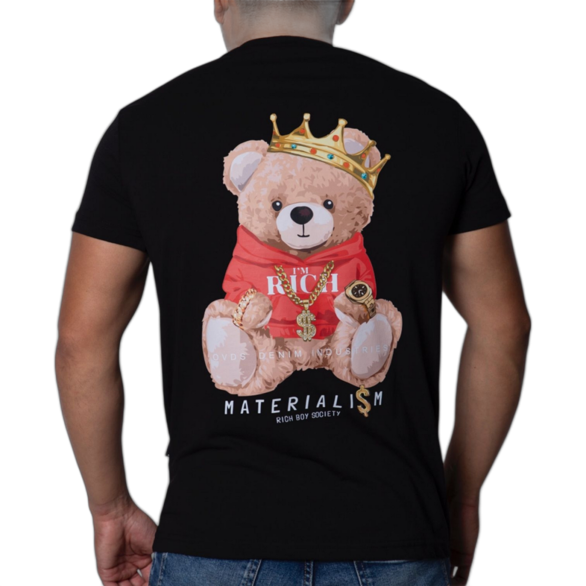 Camiseta OVDS Osito Sit Back Negra