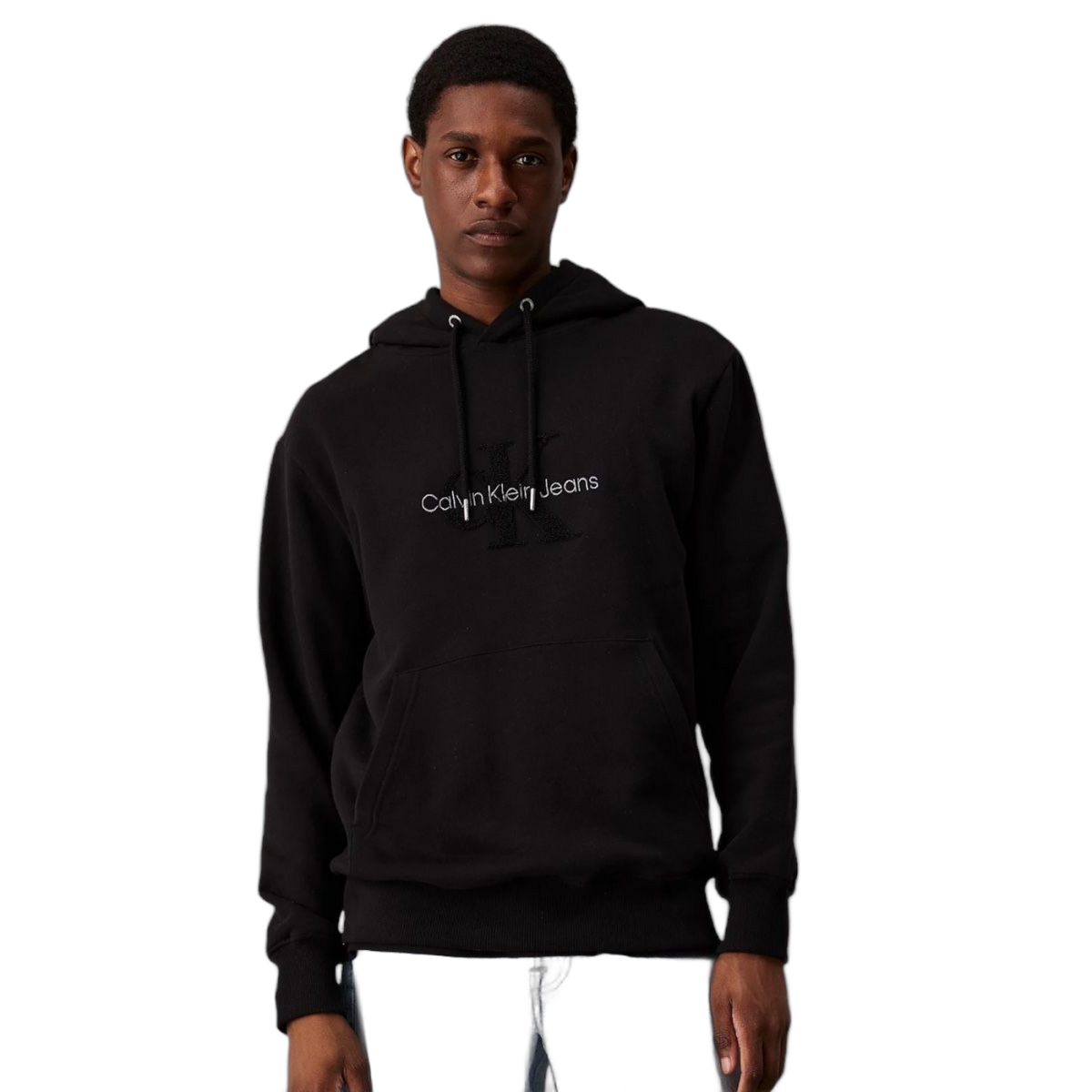 Sudadera de Chenilla Con Capucha Calvin Klein Negro