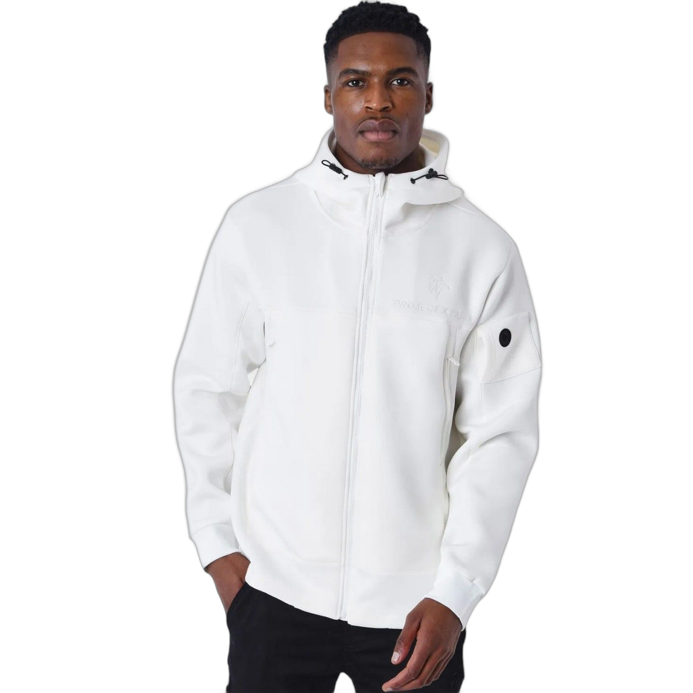 Sudadera Project X Paris Techwear Blanco