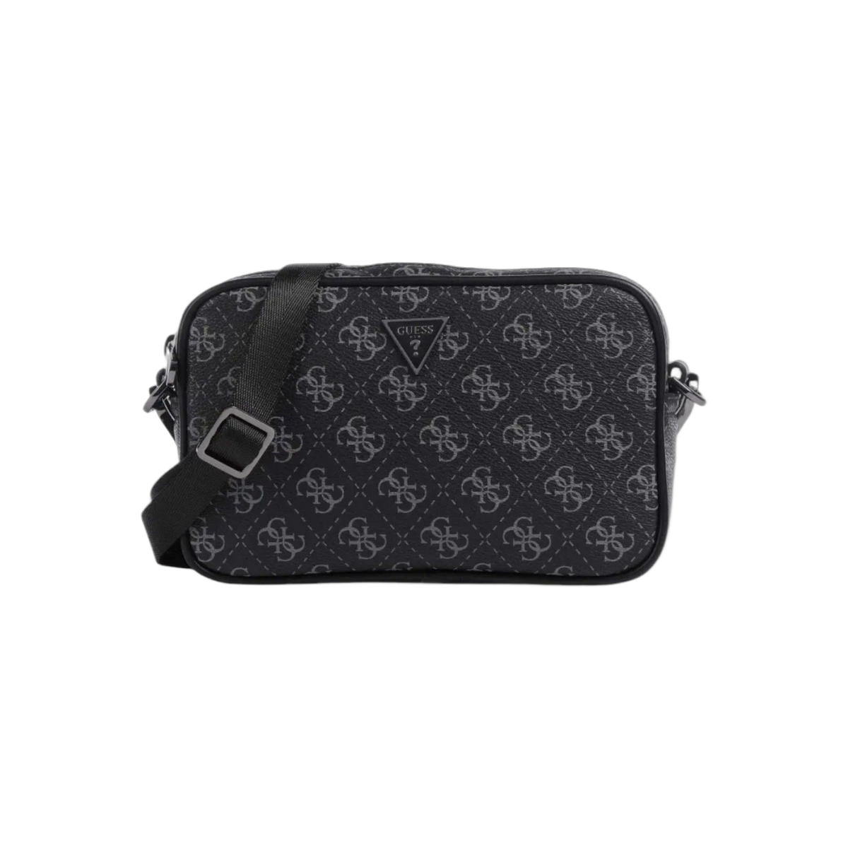 Bandolera Guess Vezzola Eco Sintetica Gris Oscuro