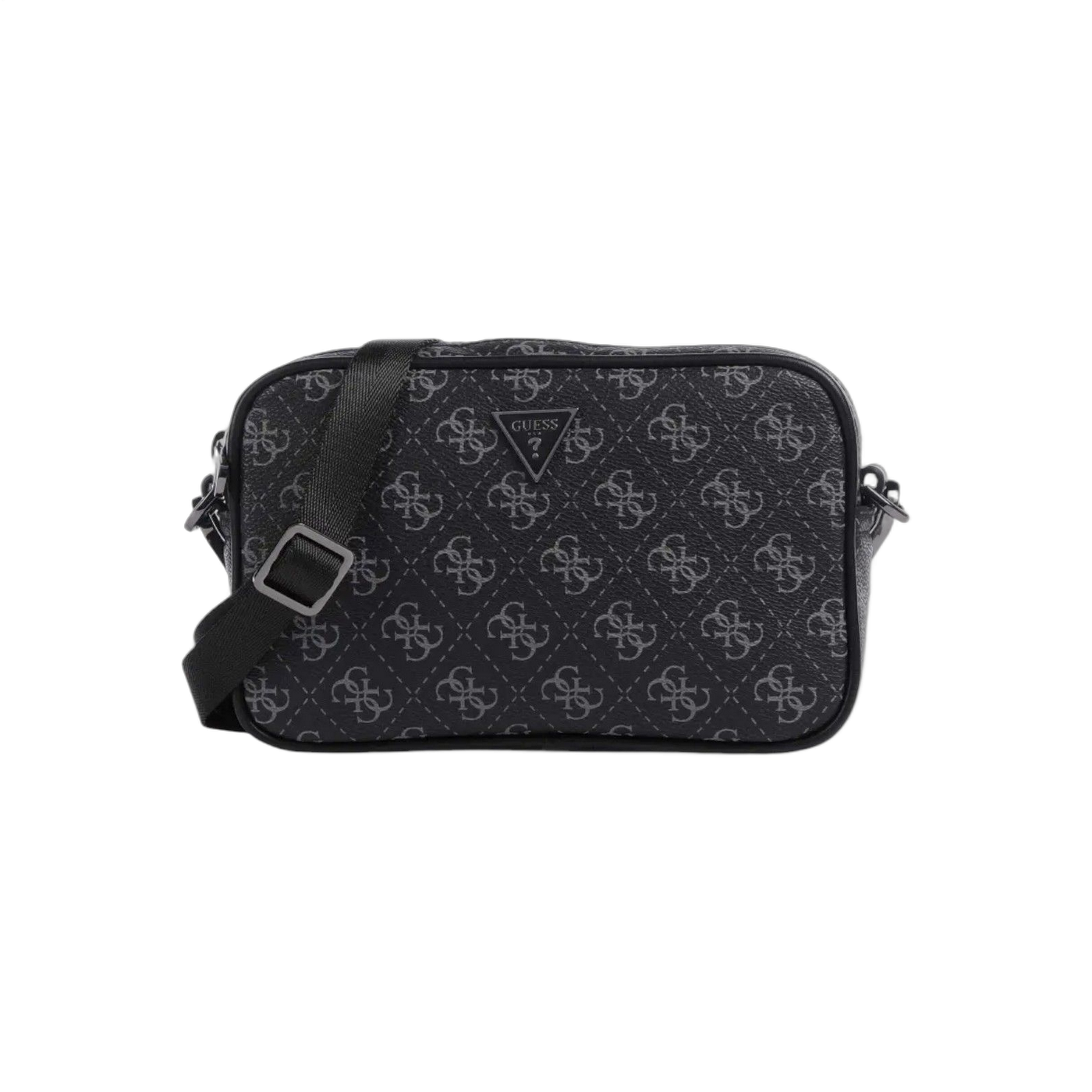 Bandolera Guess Vezzola Eco Sintetica Gris Oscuro