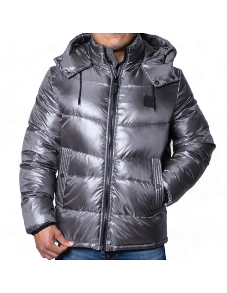 Plumífero con Capucha Antony Morato Gris Mate Shioze con relleno Sintético Antony Morato | Abrigos y Chaquetas Hombre  - Esti...