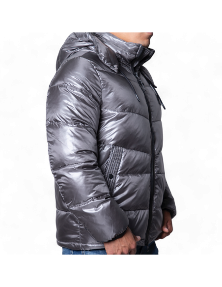 Plumífero con Capucha Antony Morato Gris Mate Shioze con relleno Sintético Antony Morato | Abrigos y Chaquetas Hombre  - Esti...