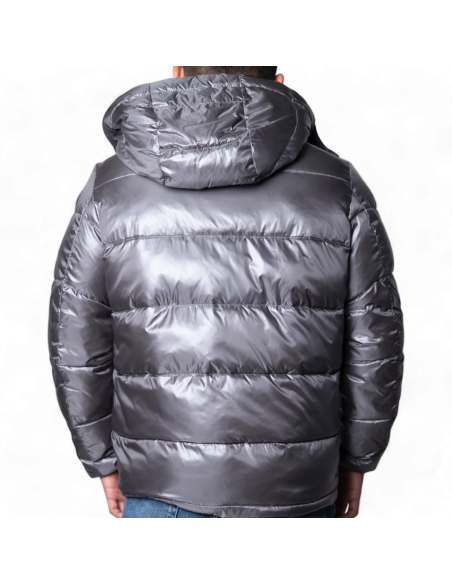Plumífero con Capucha Antony Morato Gris Mate Shioze con relleno Sintético Antony Morato | Abrigos y Chaquetas Hombre  - Esti...