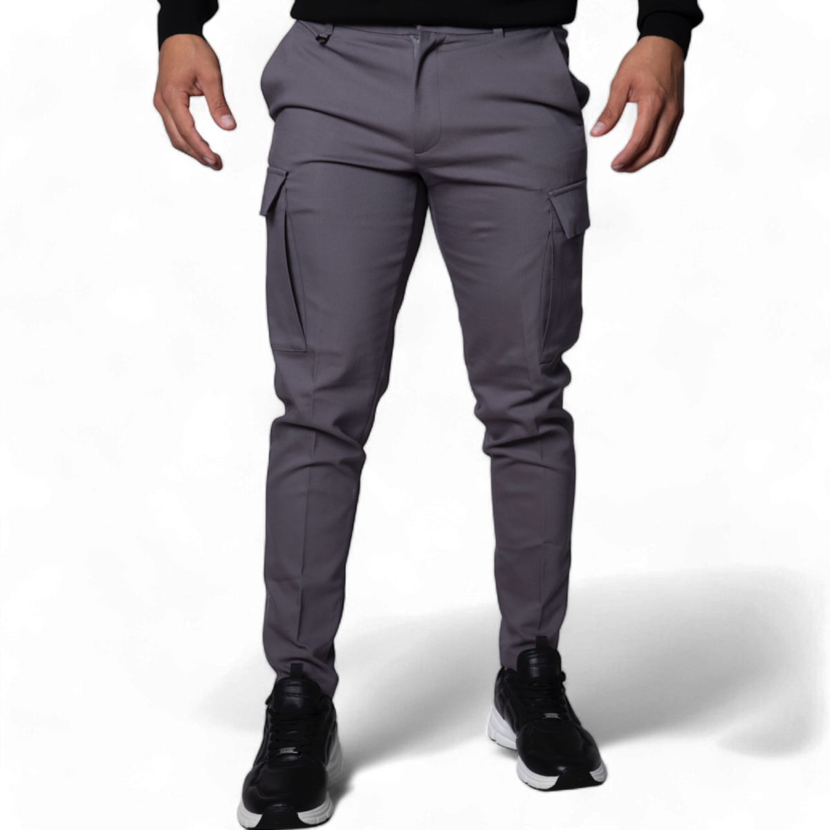 Pantalón Antony Morato Skinny Fit BJORN Gris Antracita Con Bajo Cremallera Antony Morato | Jeans y Jogger  - Estilo urbano pr... 2