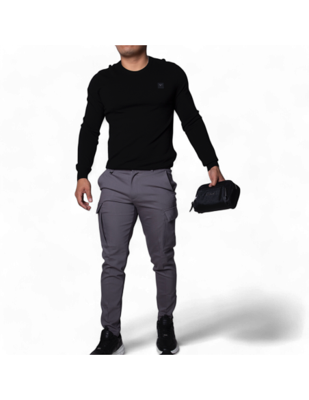 Pantalón Antony Morato Skinny Fit BJORN Gris Antracita Con Bajo Cremallera Antony Morato | Jeans y Jogger  - Estilo urbano pr...