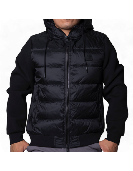 Chaqueta Antony Morato Slim Fit Negro y mangas de tejido scuba Antony Morato | Abrigos y Chaquetas Hombre  - Estilo urbano pr...