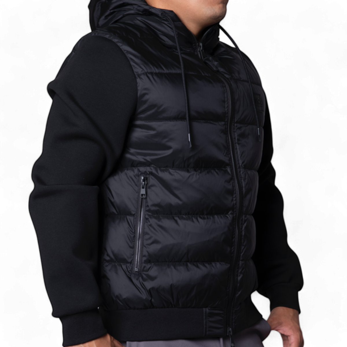 Chaqueta Antony Morato Slim Fit Negro y mangas de tejido scuba Antony Morato | Abrigos y Chaquetas Hombre  - Estilo urbano pr... 2