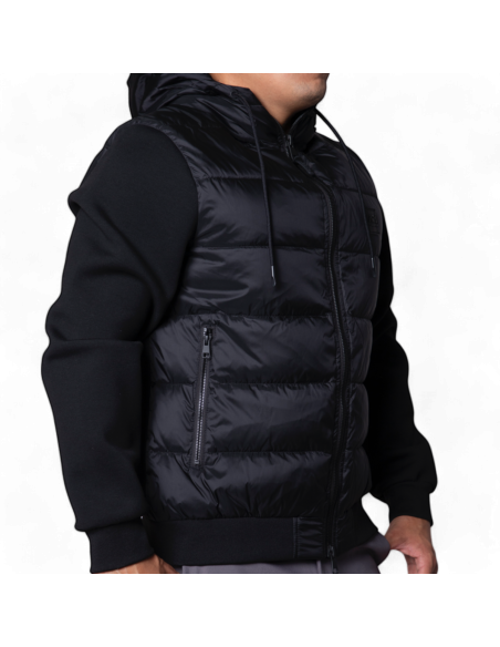 Chaqueta Antony Morato Slim Fit Negro y mangas de tejido scuba Antony Morato | Abrigos y Chaquetas Hombre  - Estilo urbano pr...