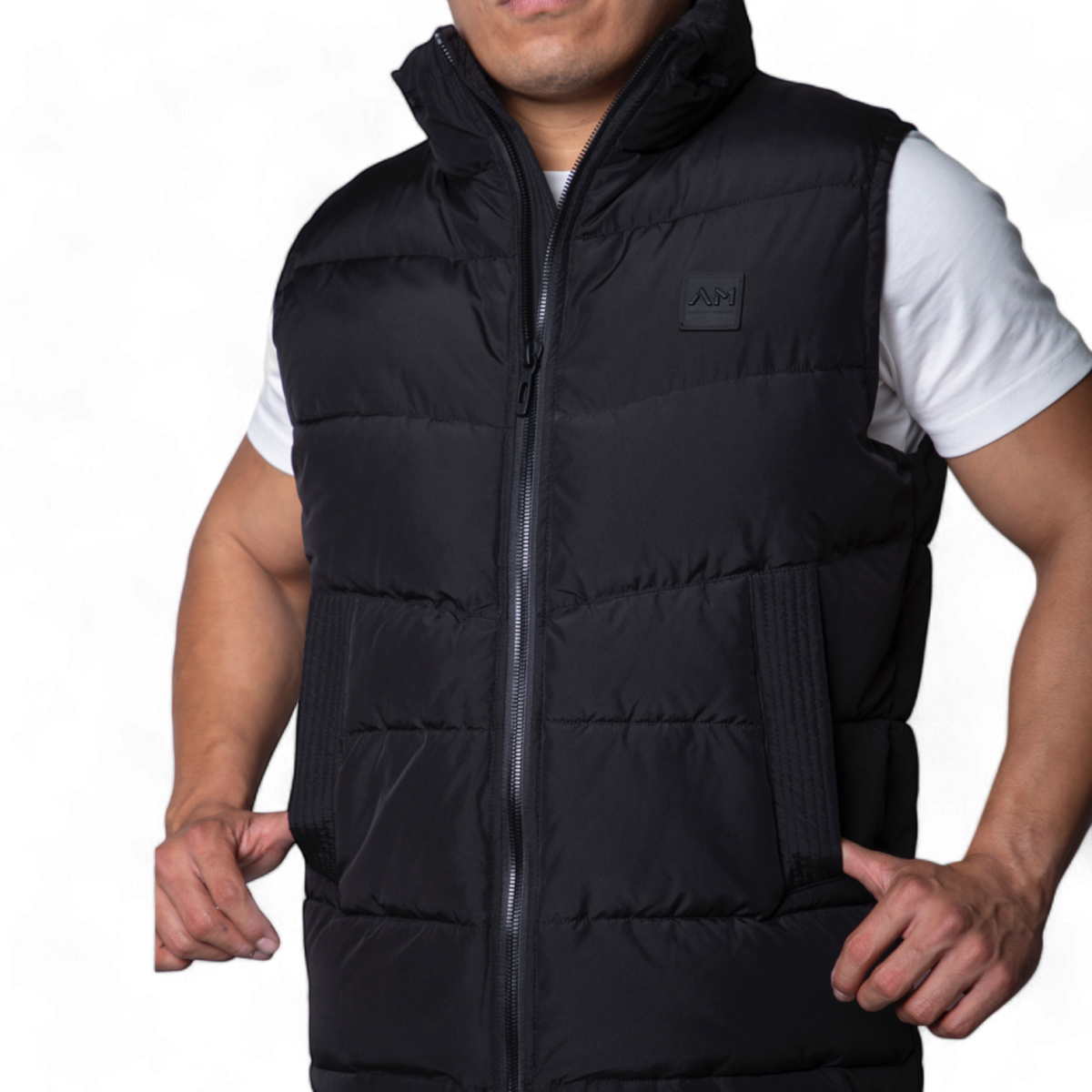 Chaqueta Sin Magas Antony Morato Negro Regular Fit con Relleno