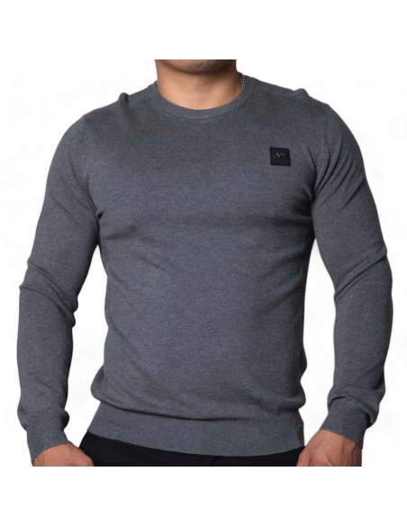 Jersey Antony Morato Slim Fit Gris Con Logo de Goma Antony Morato | Sudaderas  - Estilo urbano premium
