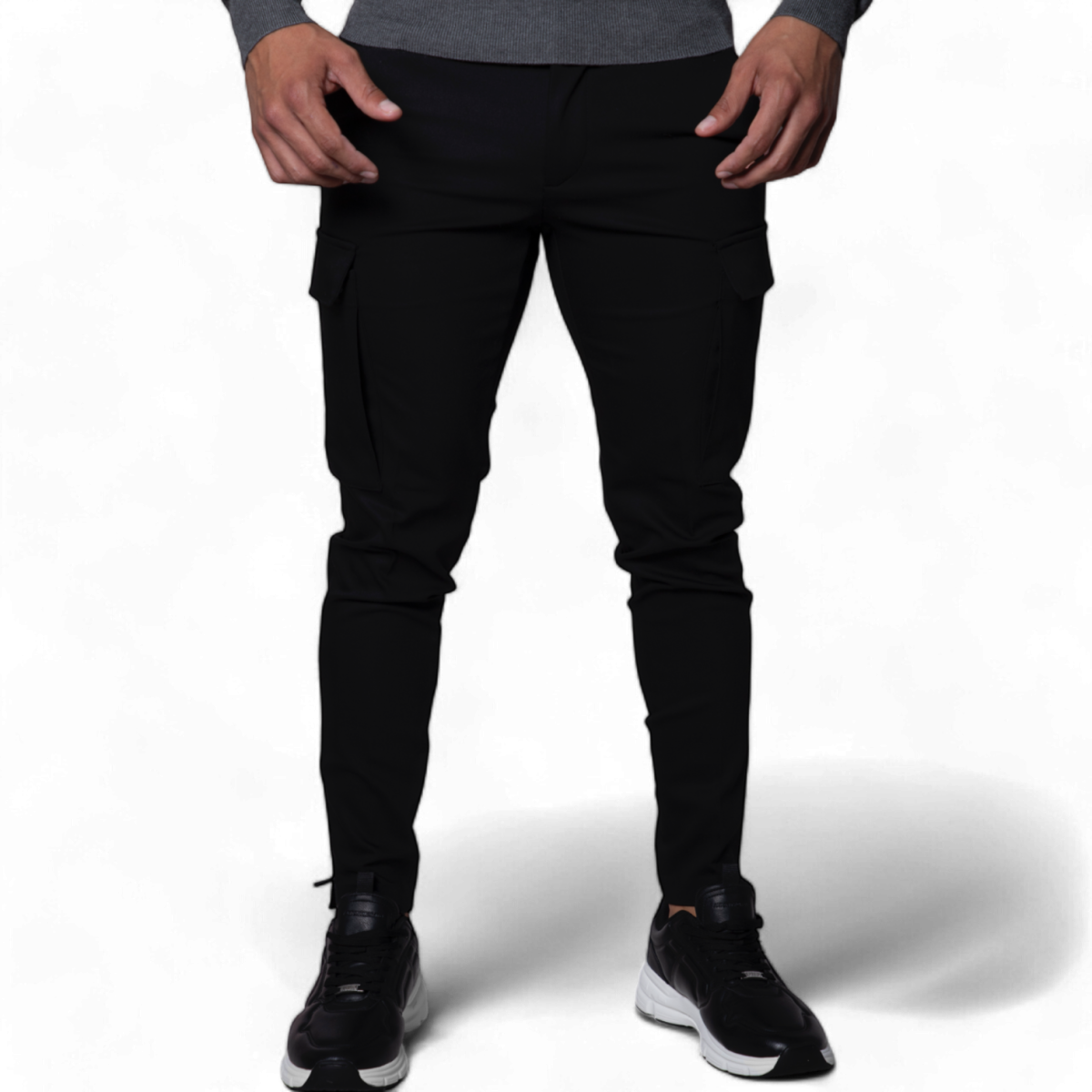 Pantalón Antony Morato Skinny Fit BJORN Negro Con Bajo Cremallera Antony Morato | Jeans y Jogger  - Estilo urbano premium 2