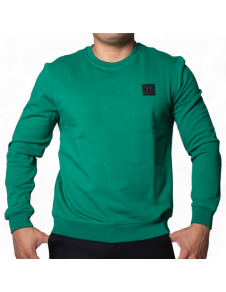 Sudadera Antony Morato Verde con Logo Metalizado Antony Morato | Sudaderas  - Estilo urbano premium