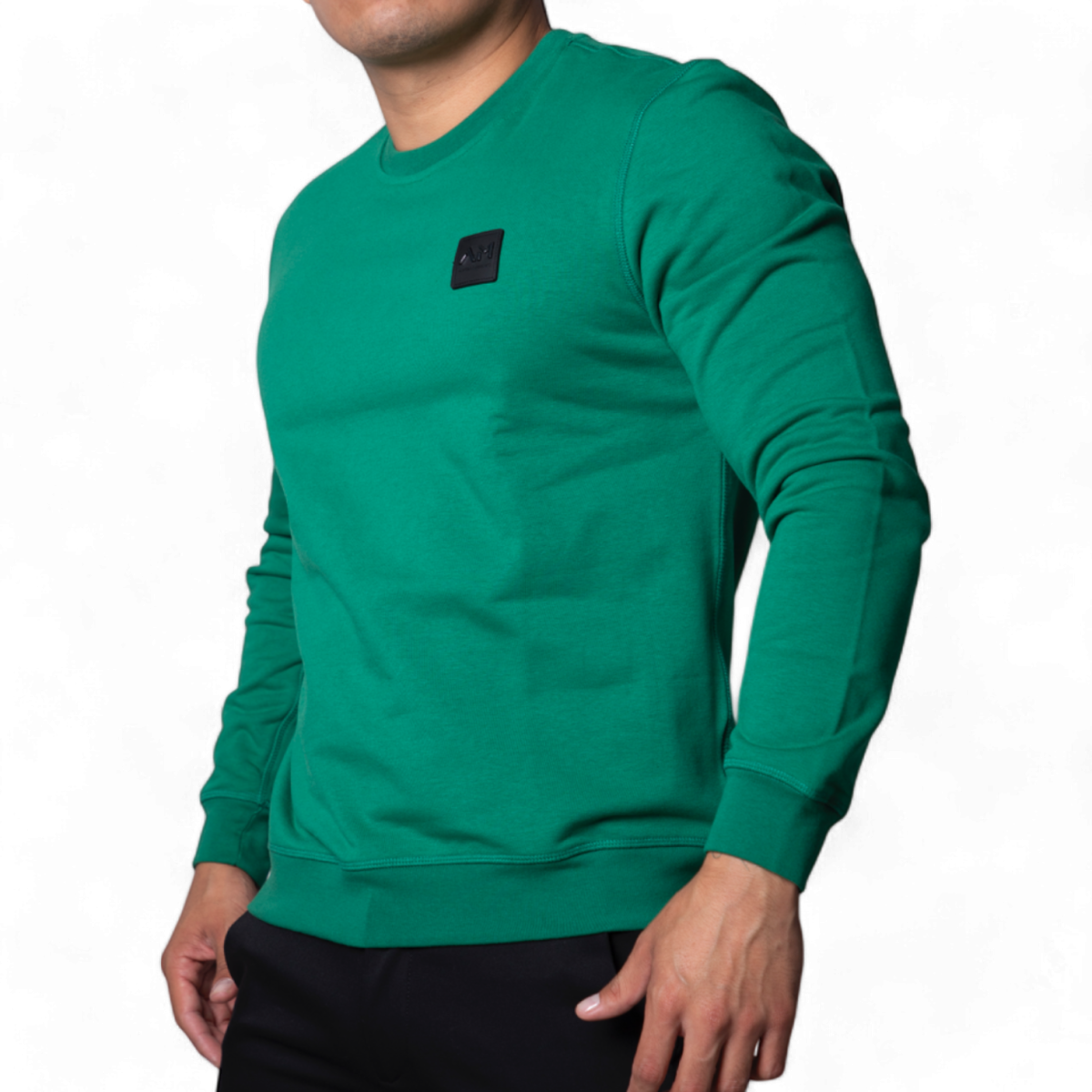 Sudadera Antony Morato Verde con Logo Metalizado Antony Morato | Sudaderas  - Estilo urbano premium 2