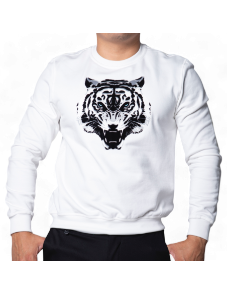 Sudadera Antony Morato Crema Con Estampado de Tigre Antony Morato | Sudaderas  - Estilo urbano premium