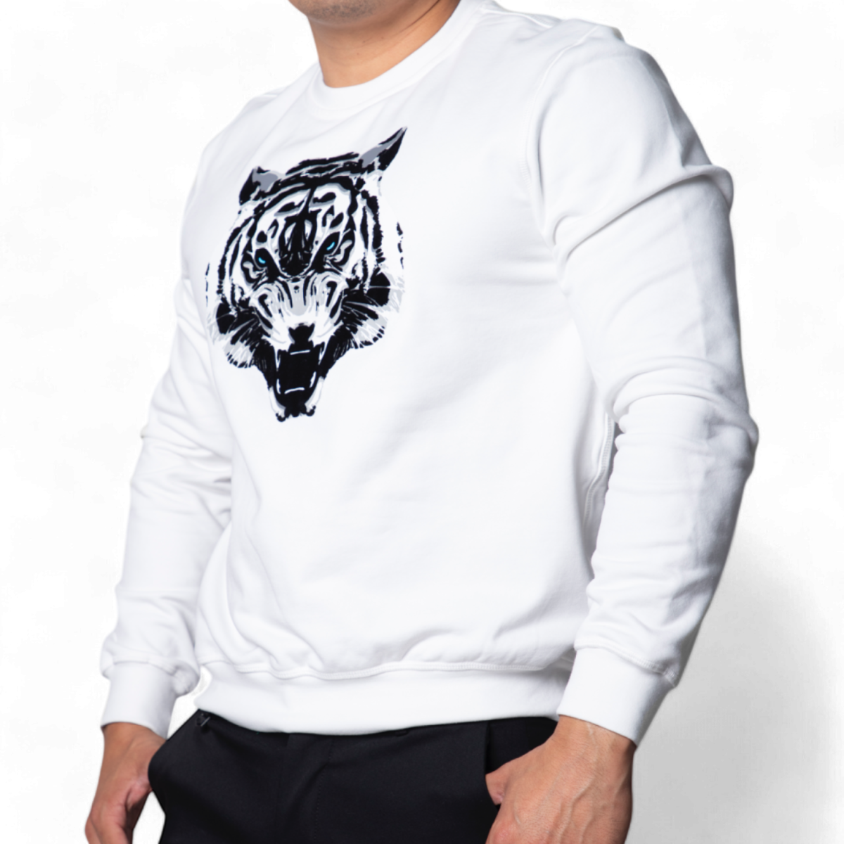 Sudadera Antony Morato Crema Con Estampado de Tigre Antony Morato | Sudaderas  - Estilo urbano premium 2