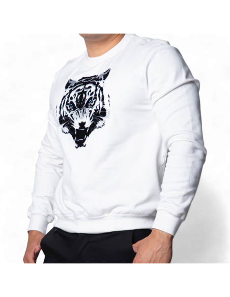 Sudadera Antony Morato Crema Con Estampado de Tigre Antony Morato | Sudaderas  - Estilo urbano premium