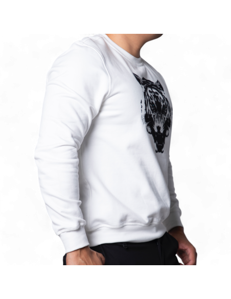 Sudadera Antony Morato Crema Con Estampado de Tigre Antony Morato | Sudaderas  - Estilo urbano premium