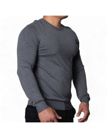 Jersey Antony Morato Slim Fit Gris Con Logo de Goma Antony Morato | Sudaderas  - Estilo urbano premium