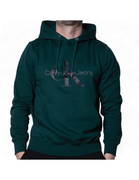 Sudadera Con Capucha Calvin Klein Verde Oscuro Monologo Sudadera Con Capucha Calvin Klein Verde Oscuro Monologo
