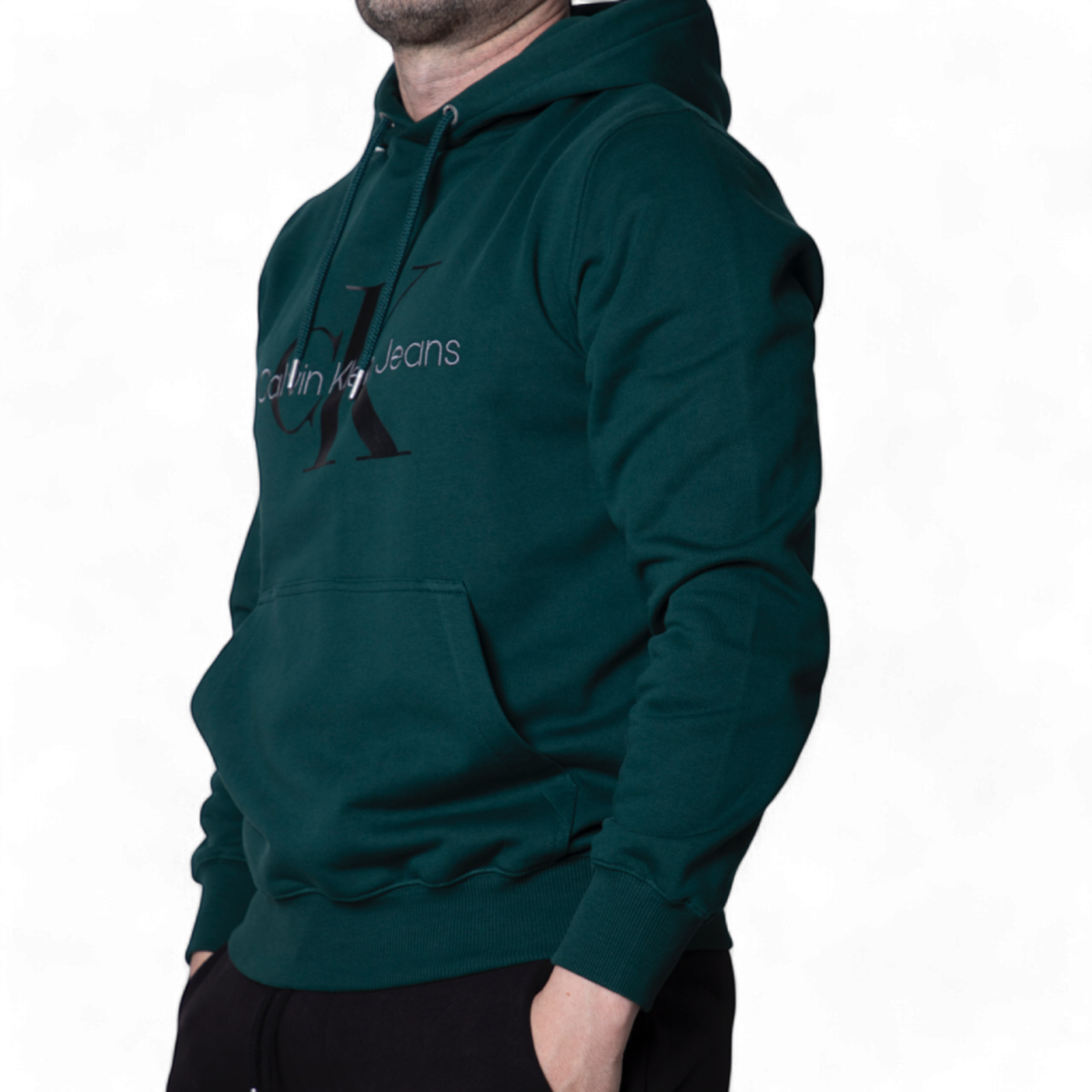 Sudadera Con Capucha Calvin Klein Verde Oscuro Monologo Calvin Klein | Sudaderas  - Estilo urbano premium 2